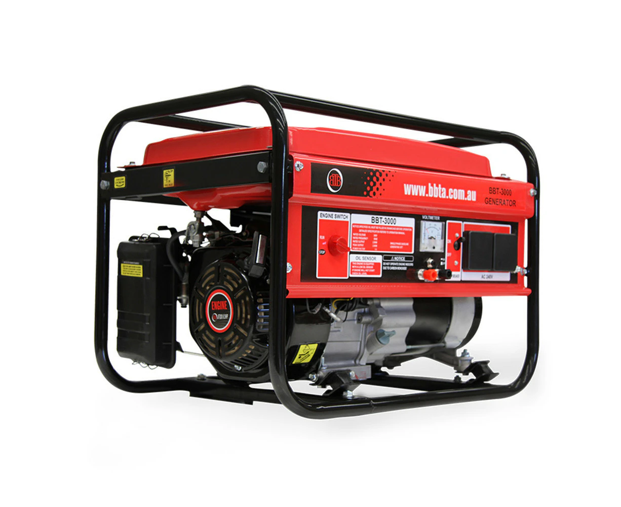 BBT 3000W Petrol 4 Stroke 6.5hp Portable Generator