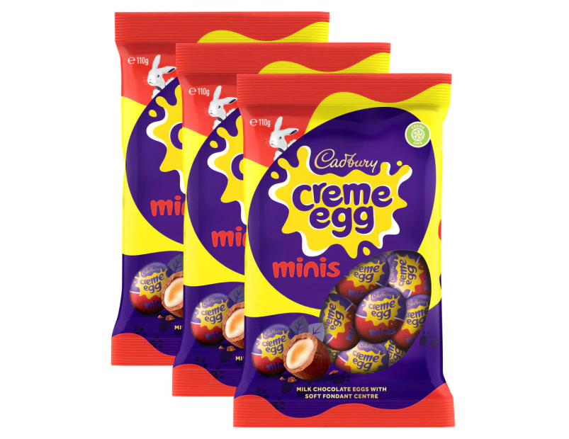 3 x Cadbury Creme Egg Minis Easter Eggs 110g