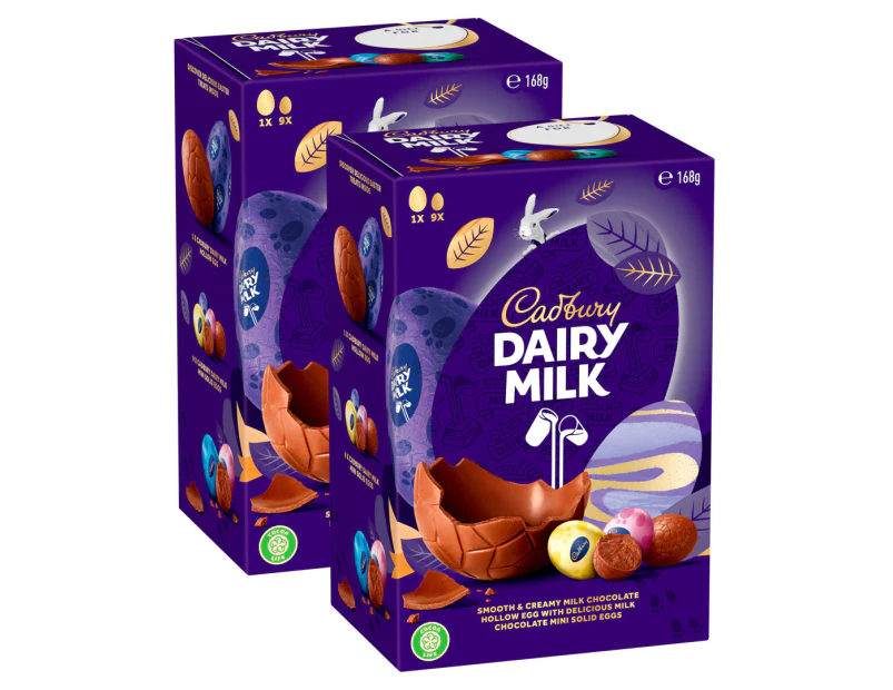 2 x Cadbury Dairy Milk Gift Box 168g