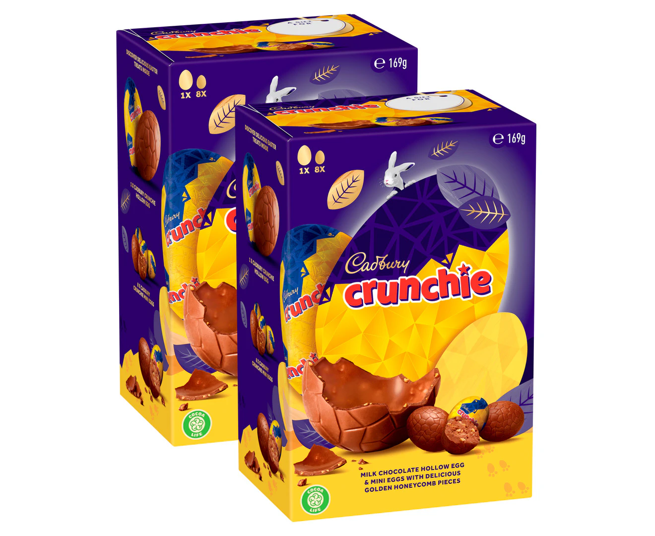 2 x Cadbury Crunchie Gift Box 169g