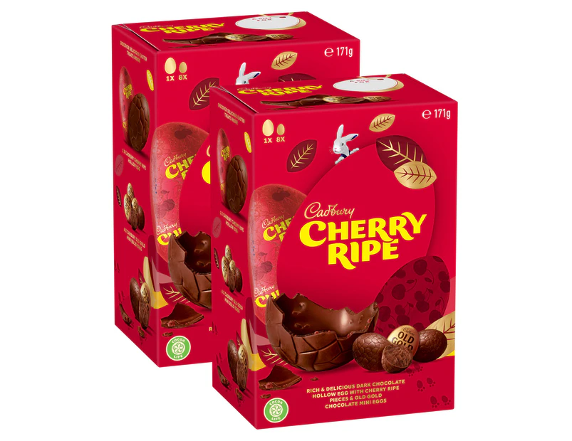 2 x Cadbury Cherry Ripe Gift Box 171g