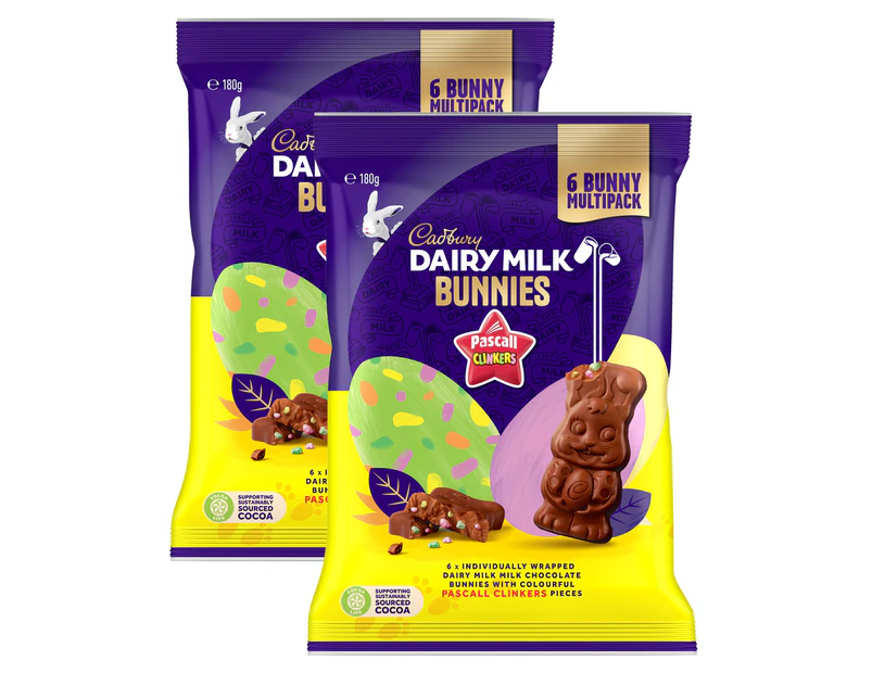 2 x Cadbury Clinker Bunny Share Bag 180g