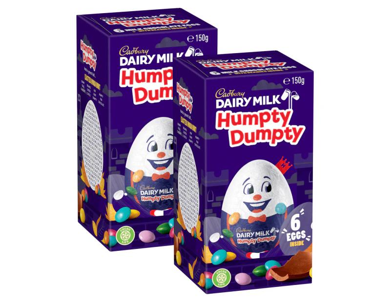 2 x 6pk Cadbury Humpty Dumpty Eggs 150g