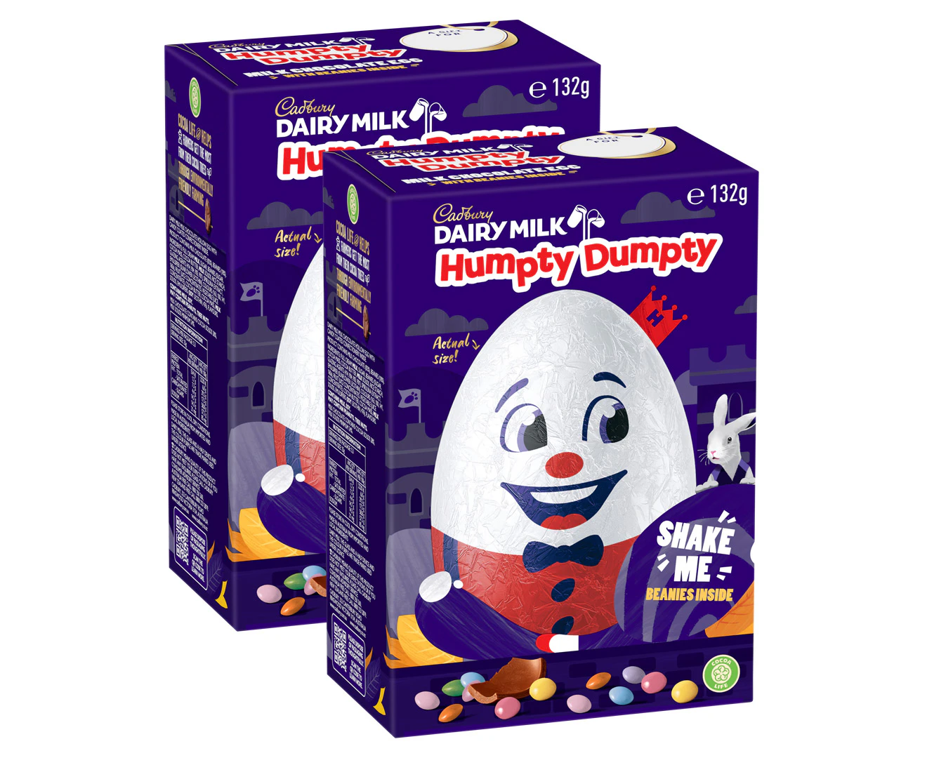 2 x Cadbury Humpty Dumpty Egg 132g