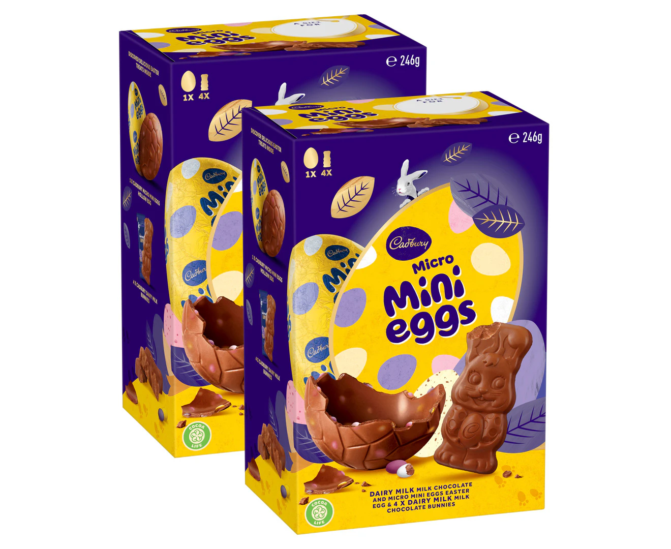 2 x Cadbury Micro Mini Eggs Gift Box 246g