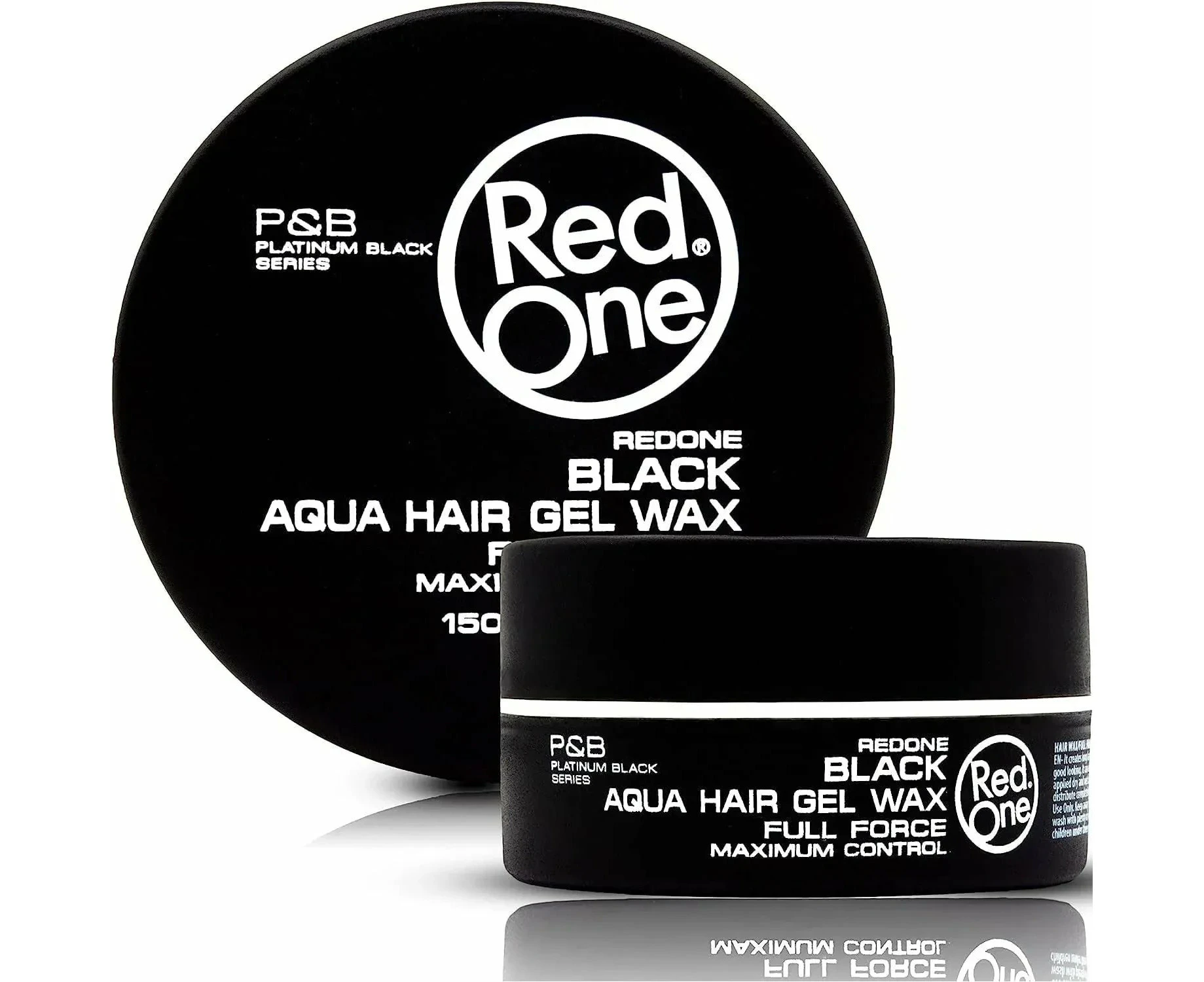 12X RedOne Aqua Hair Wax Full Force Black 150ml X 12 - GET 2 FREE!!!