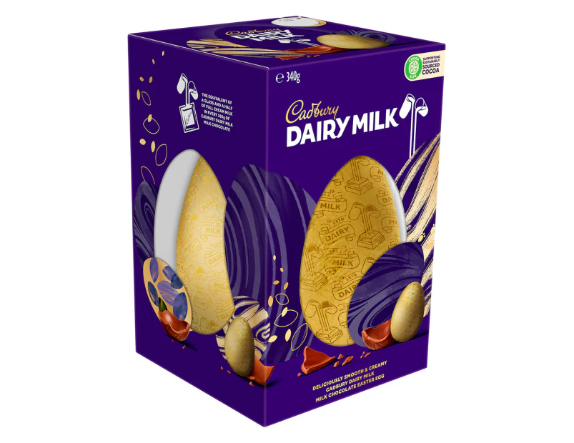 Cadbury Dairy Milk Deluxe Egg Gift Box 340g