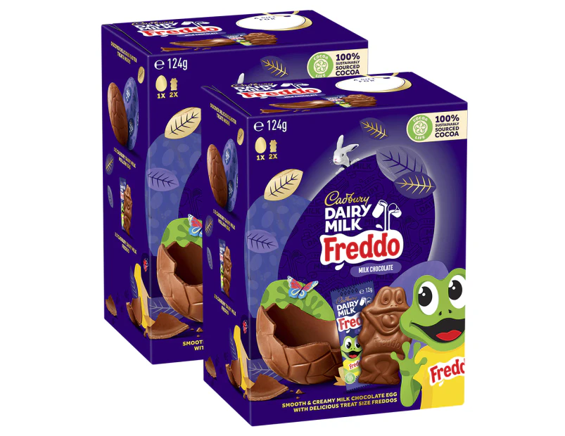 2 x Cadbury Dairy Milk Freddo Gift Box 124g