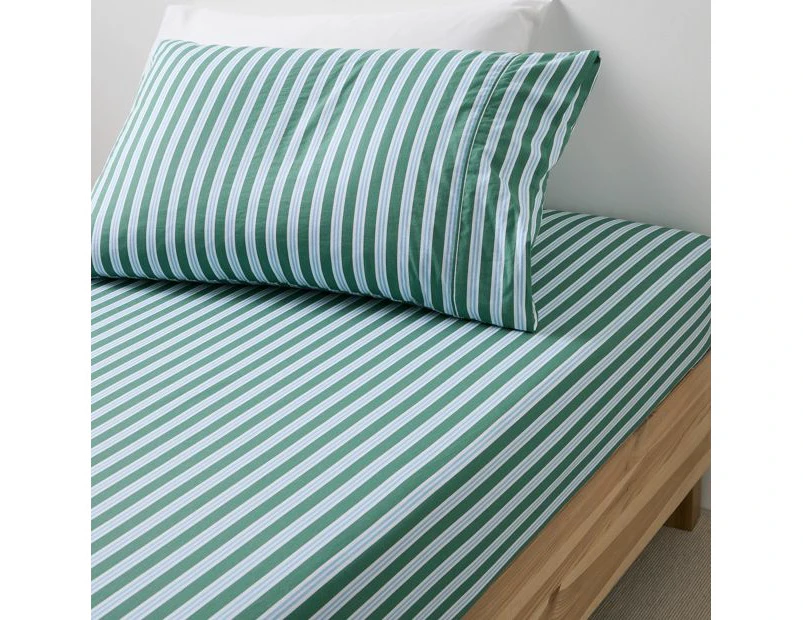 Target Elio Stripe Stonewash Fitted Sheet Set