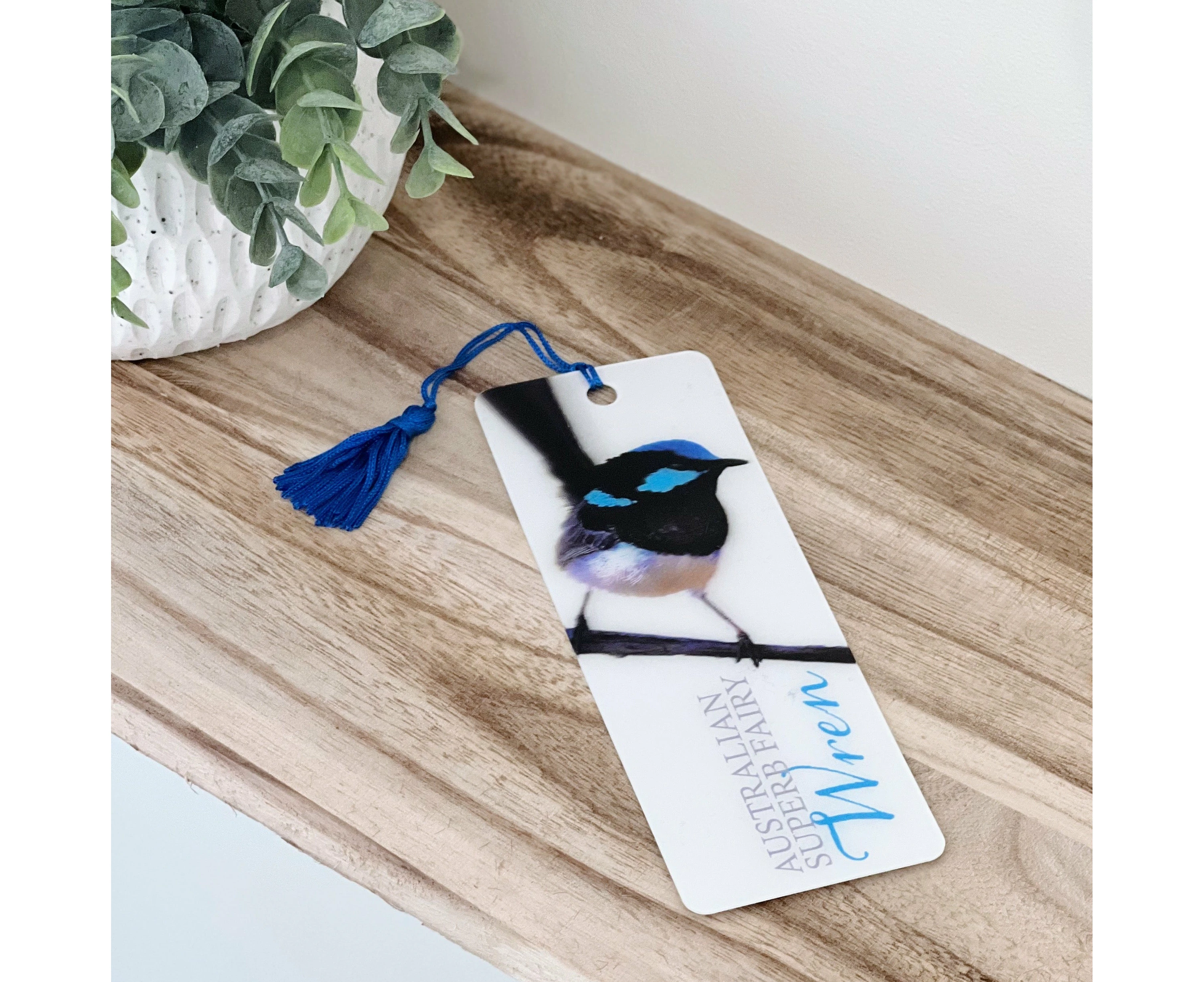 3D Australian Bird Bookmarks - Blue Wren