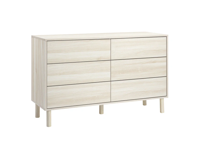 Cooper & Co. Norquay 120cm Chest of 6 Drawers Light Oak