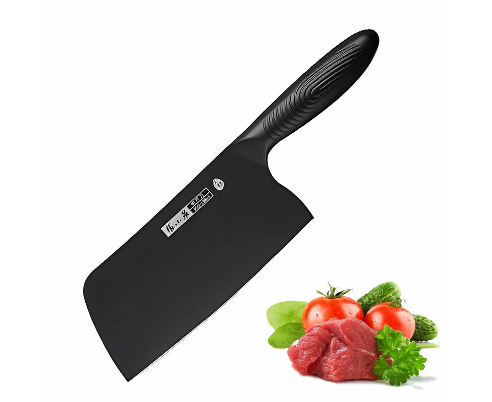 ZhangXiaoQuan Meat Cleaver, Chinese Vegetable Cleaver Knife 50Cr15MoV CVD-Coated High Carbon Stainless Steel Slicing Chopping Knife for Meat Vegetable