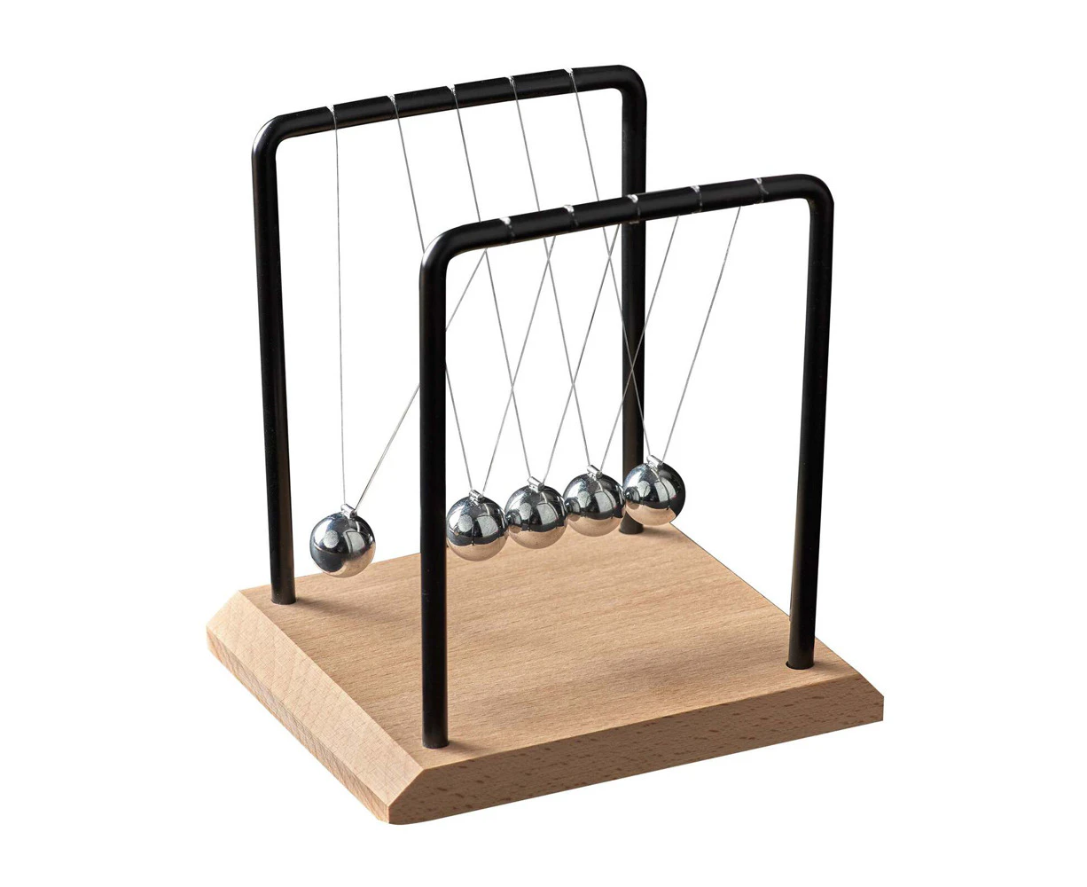 Geek Culture Newton's Cradle Balls Science Toy Home/Office Desk Accessory 14cm