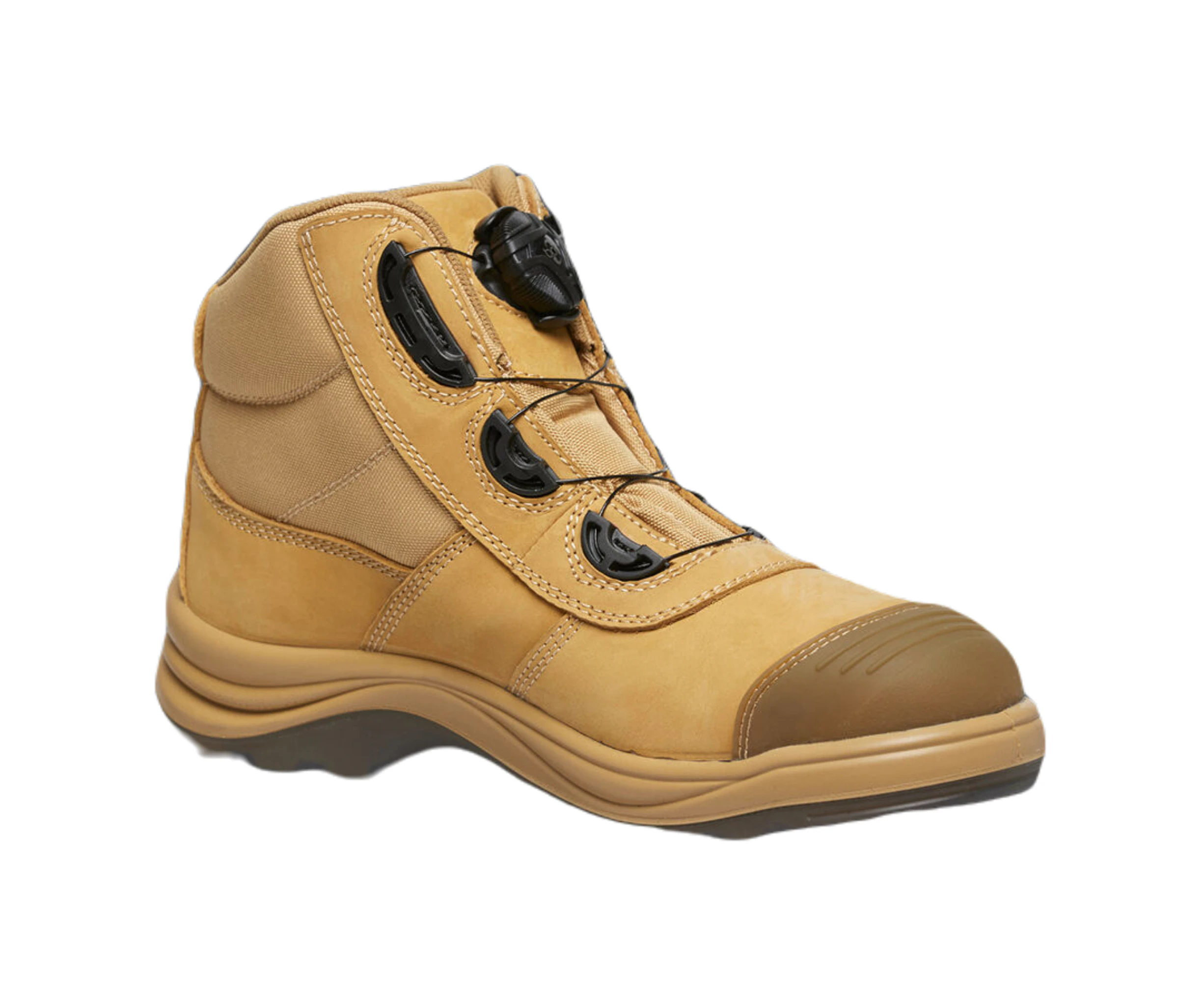 KingGee Men's Tradie Boa Fit Work Boots - Wheat