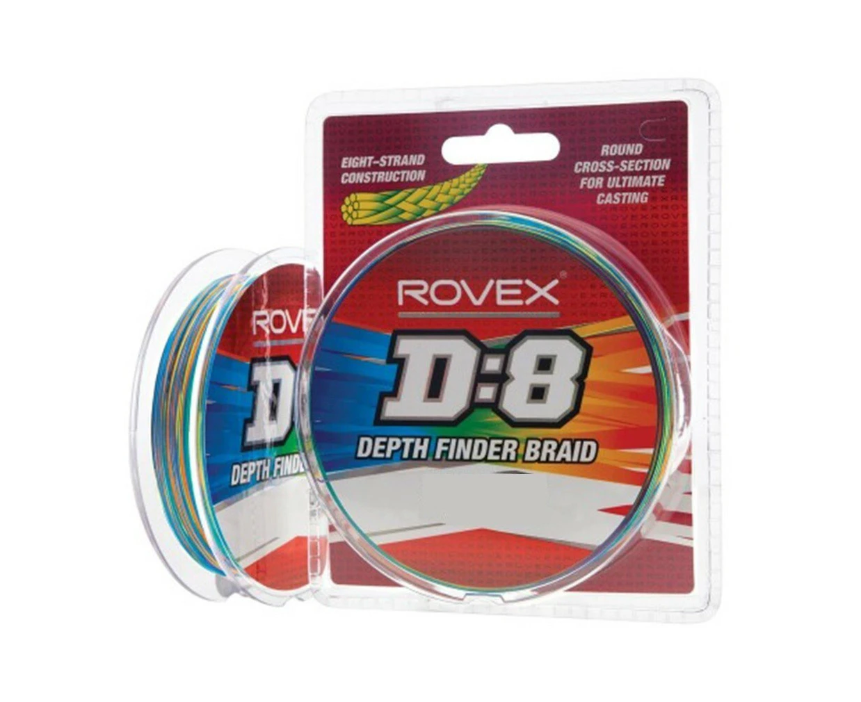 Rovex D:8 Depth Finder Multi-Colour Braid - 600yd 100lb