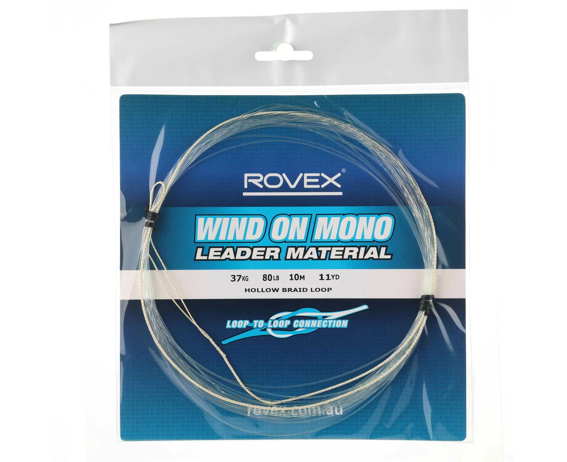 Rovex Wind On Monofilament Fishing Leader 10m #80lb