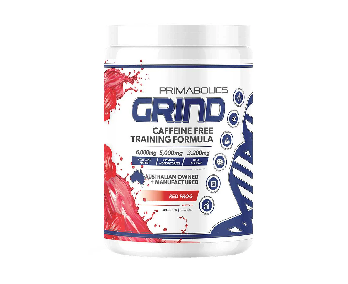 Primabolics Grind Non Stim Pre Workout Strawberry Kiwi