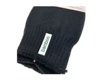 6 Pairs PREMIUM BAMBOO SOCKS Mens Heavy Duty Thick Work Socks BULK Cushion - Black