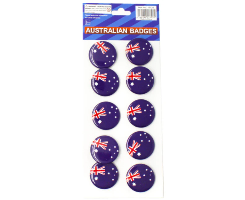 Australian Flag Badges 10 pieces Aussie Enamel Tie Pin Anzac Day Brooch