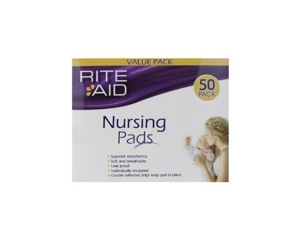 Rite Aid Nursing Pads 50 Pack Bulk Value