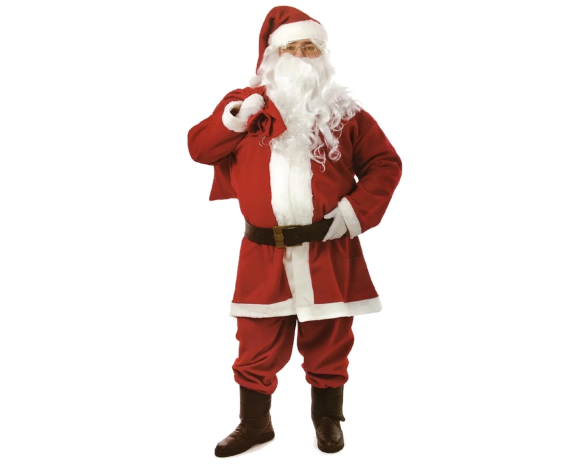 PREMIUM LUXURY ADULT SANTA CLAUS COSTUME Suit Father Xmas Party Outfit