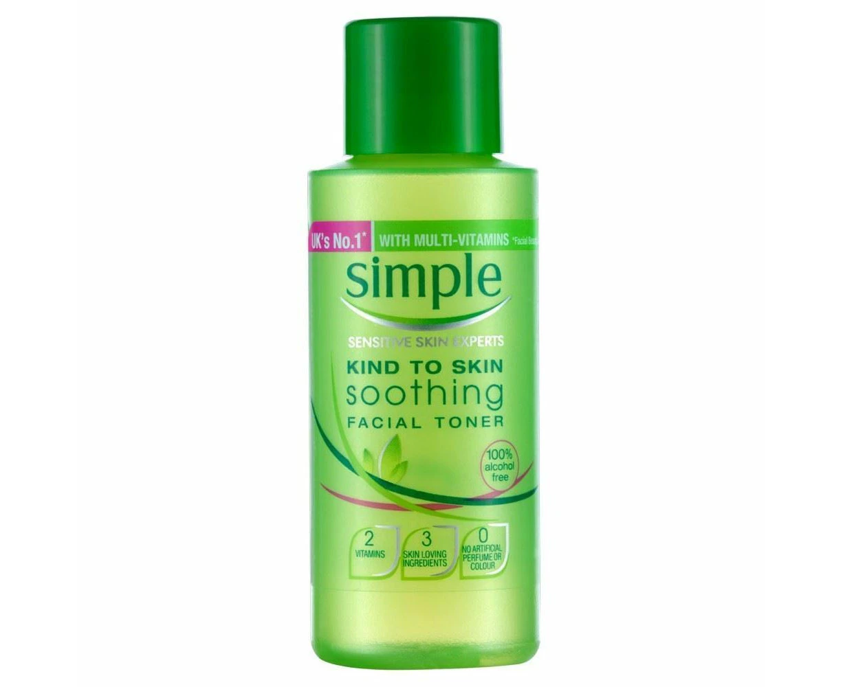 Simple 50ml Kind to Sensitive Skin Soothing Facial Toner 100% Alcohol Free