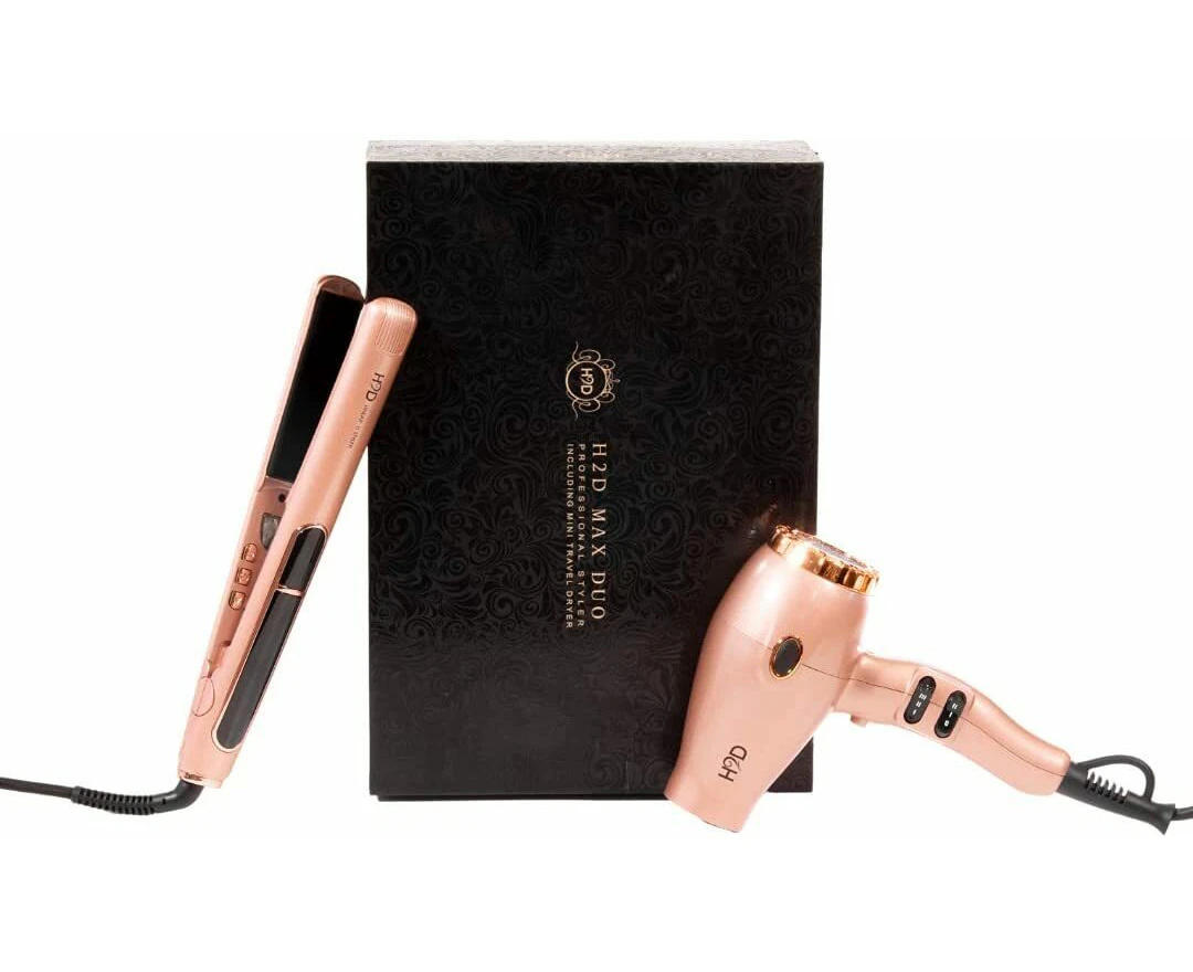 H2D Linear Gift Set Straighener and Dryer Limited Edition - Rose Gold