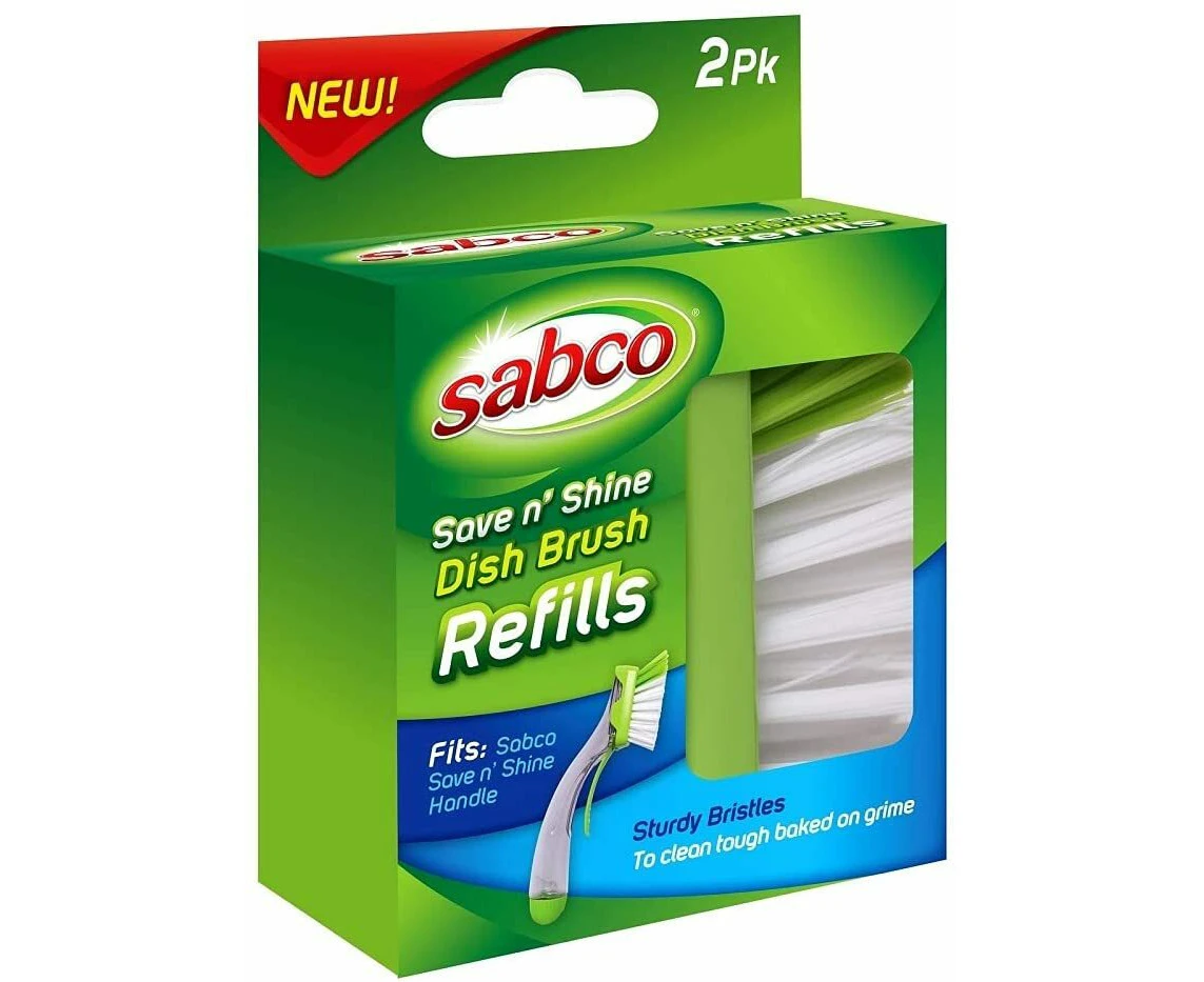 Sabco Pk2 Save N Shine Dish Brush Refill fits Save and Shine Handle