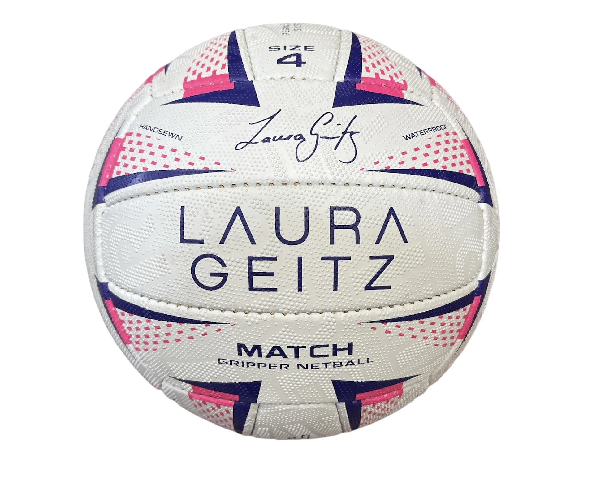 Laura Geitz Match Gripper Netball Hand Sewn Waterproof Official Size 4