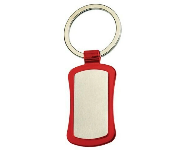 Duo Key Tag Key Ring Keyring School Bag Badge - Red