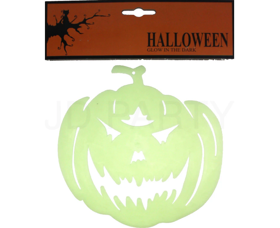 GIANT GLOW IN THE DARK PUMPKIN Halloween Face Party Decoration Decor Jack O Toy