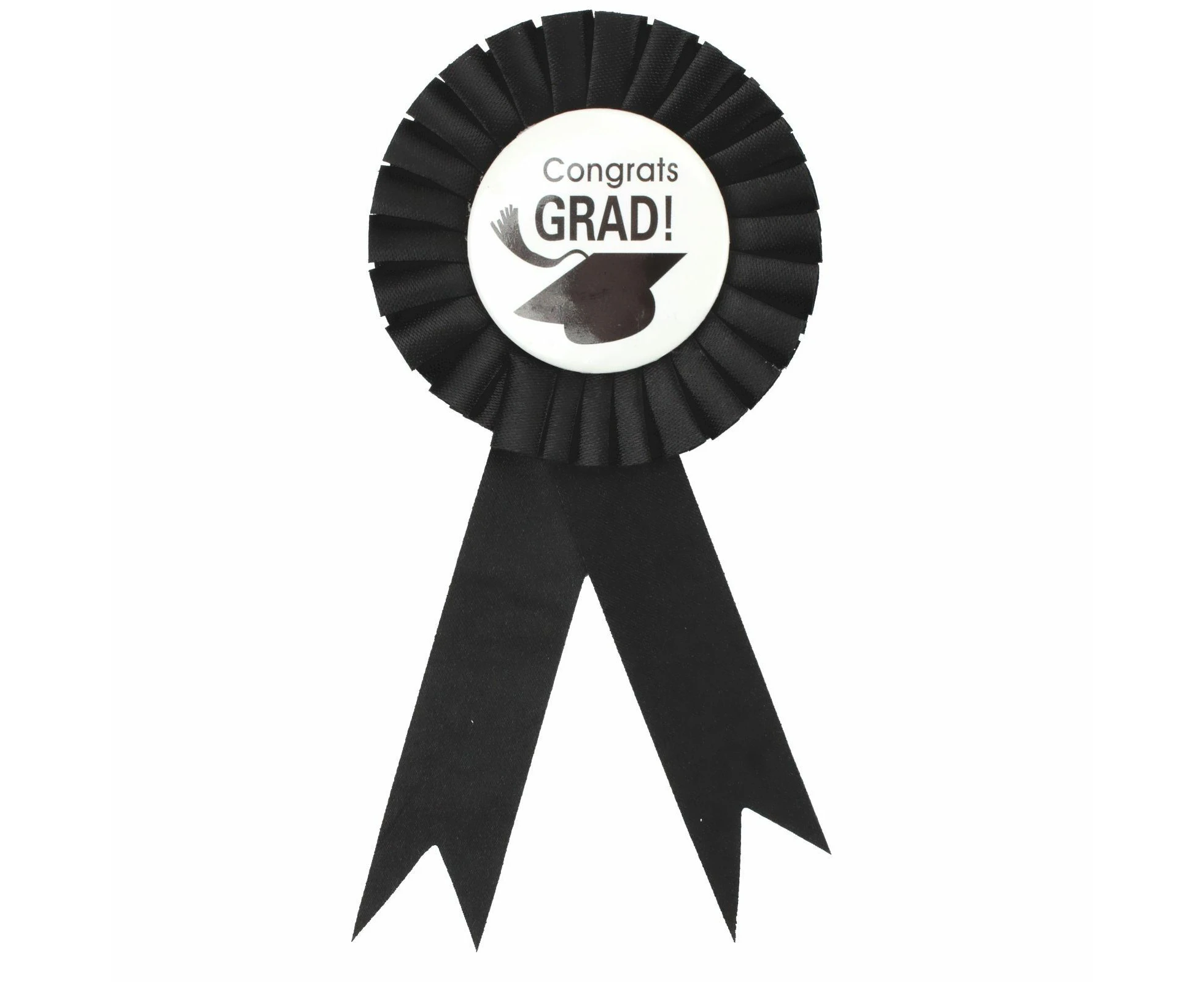 GRADUATION RIBBON BADGE Grad Award Uni Rosette Fancy Dress Party University