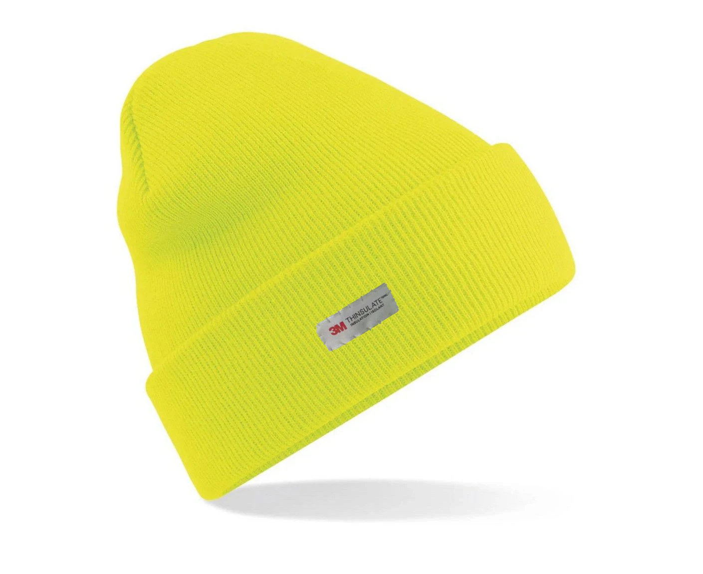 Dents 3M THINSULATE Pull On Beanie Hat Thermal Work High Visibility - Neon Yellow