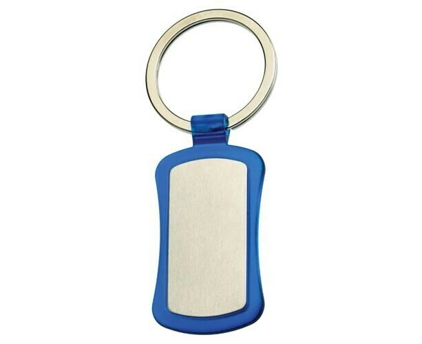 Duo Key Tag Key Ring Keyring School Bag Badge - Blue