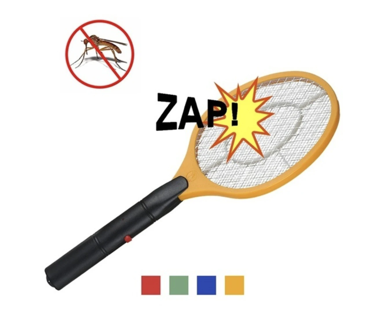 2x BUG ZAPPER RACKET Fly Mosquito Pest Swatter Net Racquet Electric Insect Killer