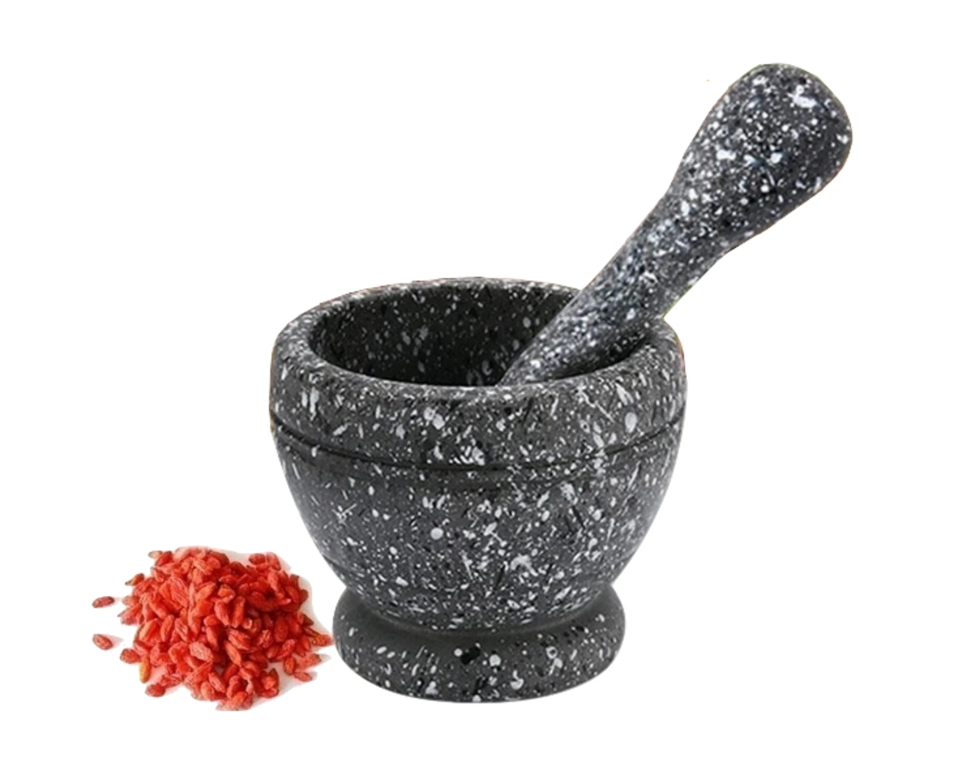 Resin Mortar Pestle Set Garlic Herb Spice Mixing Grinding Crusher Bowl Restaurant Kitchen Tools