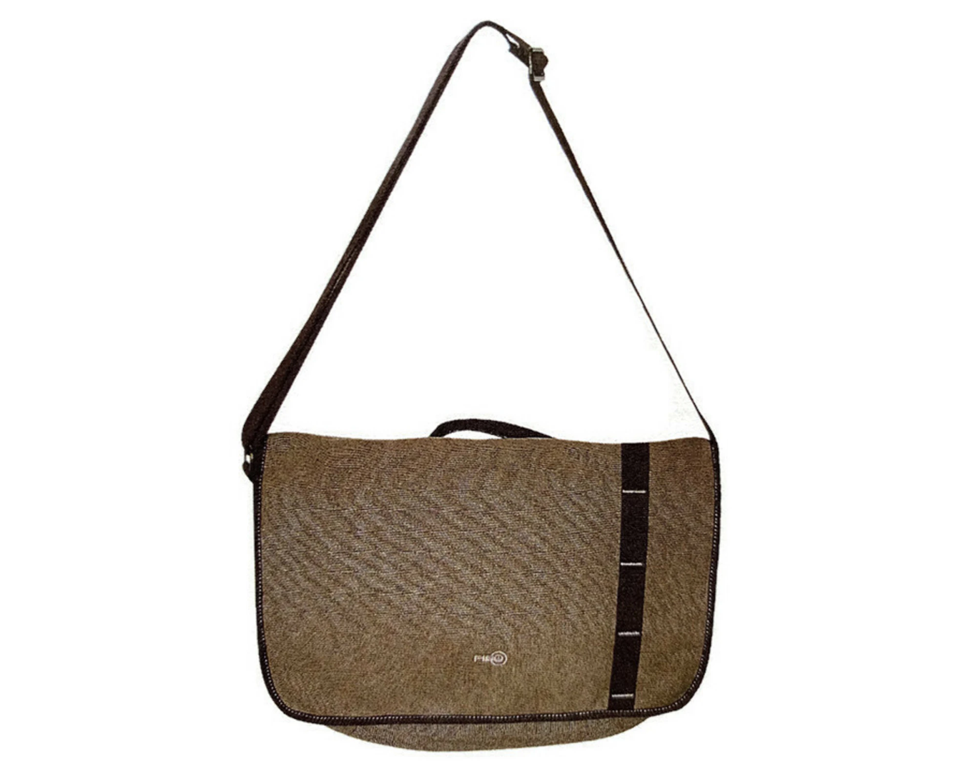 FIB Canvas Messenger Bag Laptop Tablet Uni Shoulder Travel - Khaki