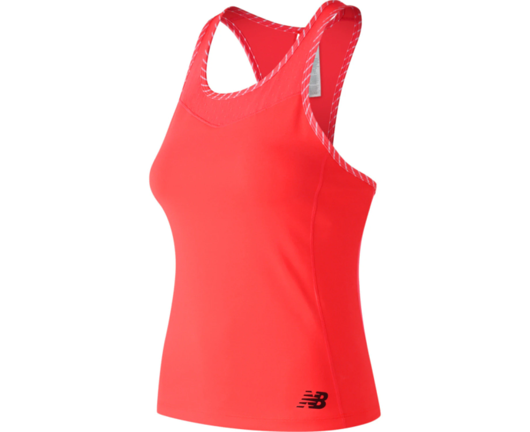 New Balance Womens Tournament Racerback Tank Top Fitted Tennis Sport - Coral