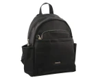 Pierre Cardin Nylon Backpack RFID Anti-Theft Slash Proof - Black