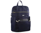 Pierre Cardin Nylon RFID Anti Theft Slash Proof Backpack Bag - Navy