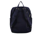 Pierre Cardin Nylon RFID Anti Theft Slash Proof Backpack Bag - Navy