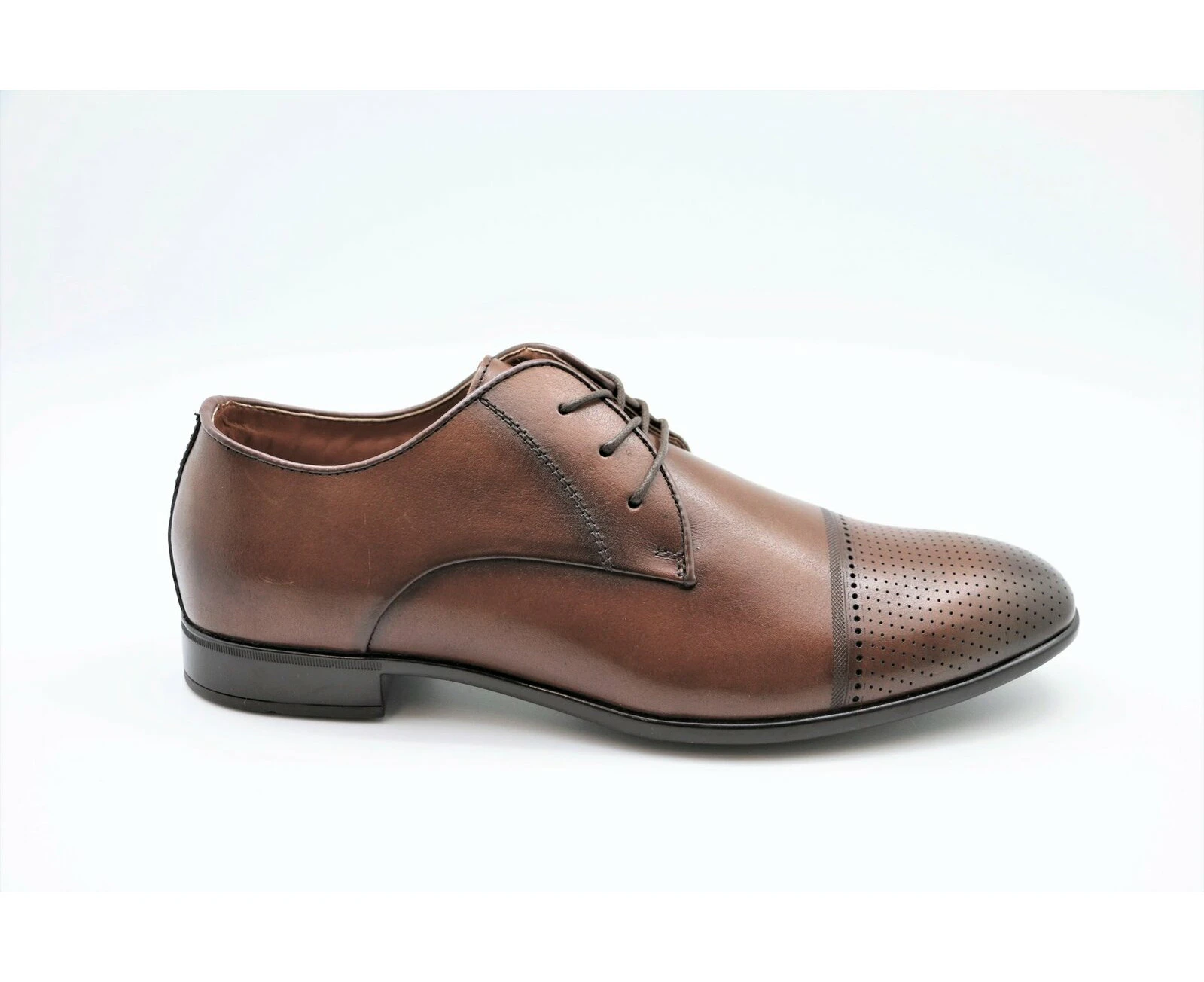 Massa Michael Mens Leather Shoes Formal Dress Work - Brown