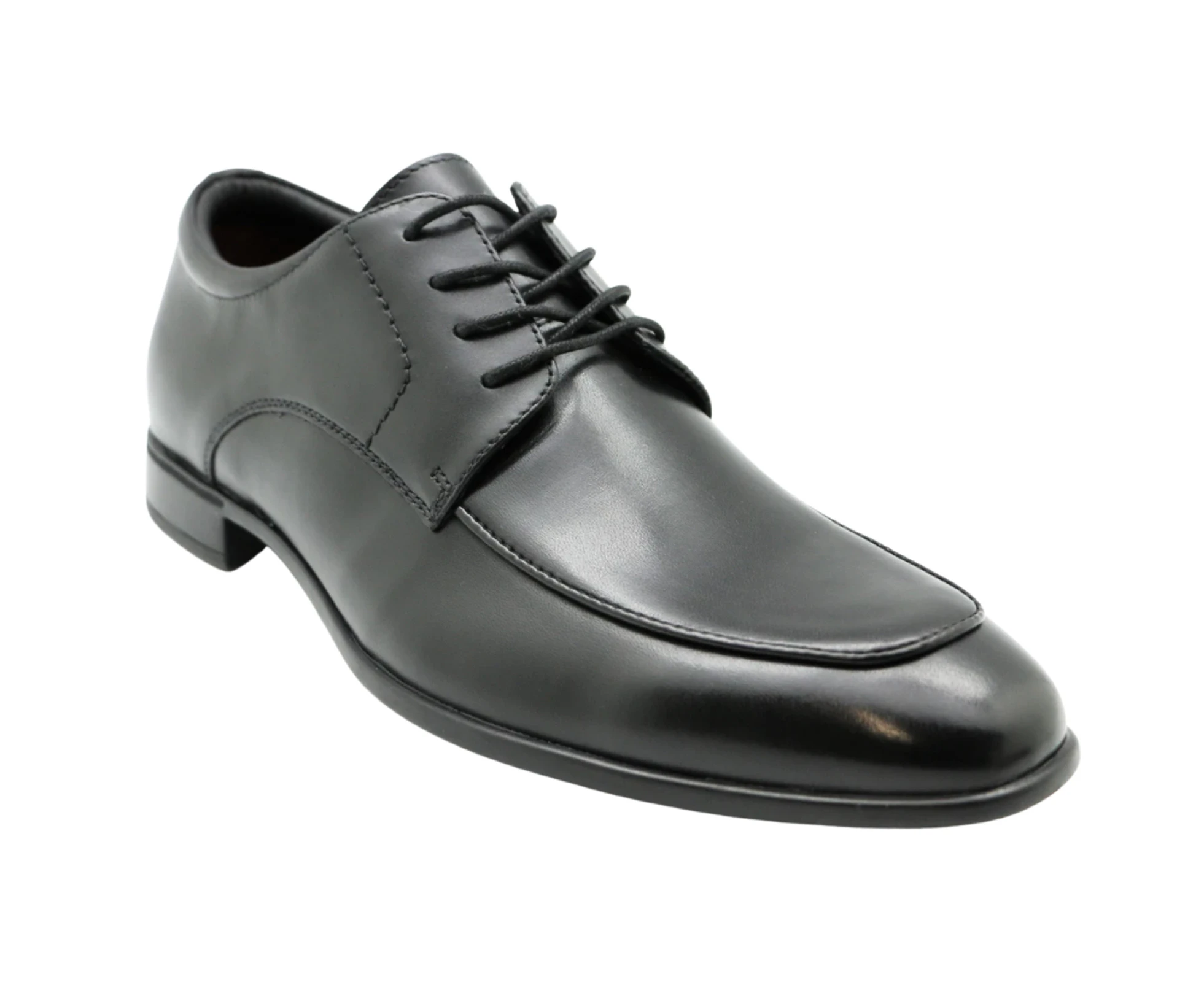 Massa Matteo Leather Lace Up Dress Shoes Business Work - Black