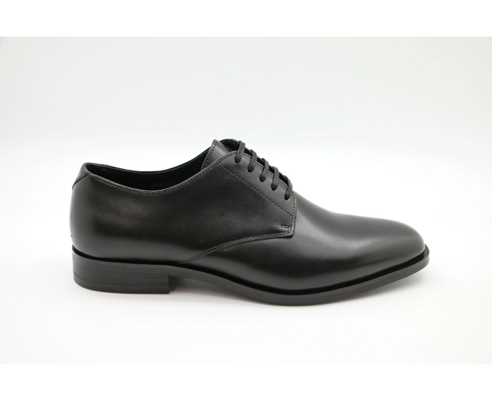 Massa Mens Valentino Leather Lace Up Dress Shoes Formal Work - Black