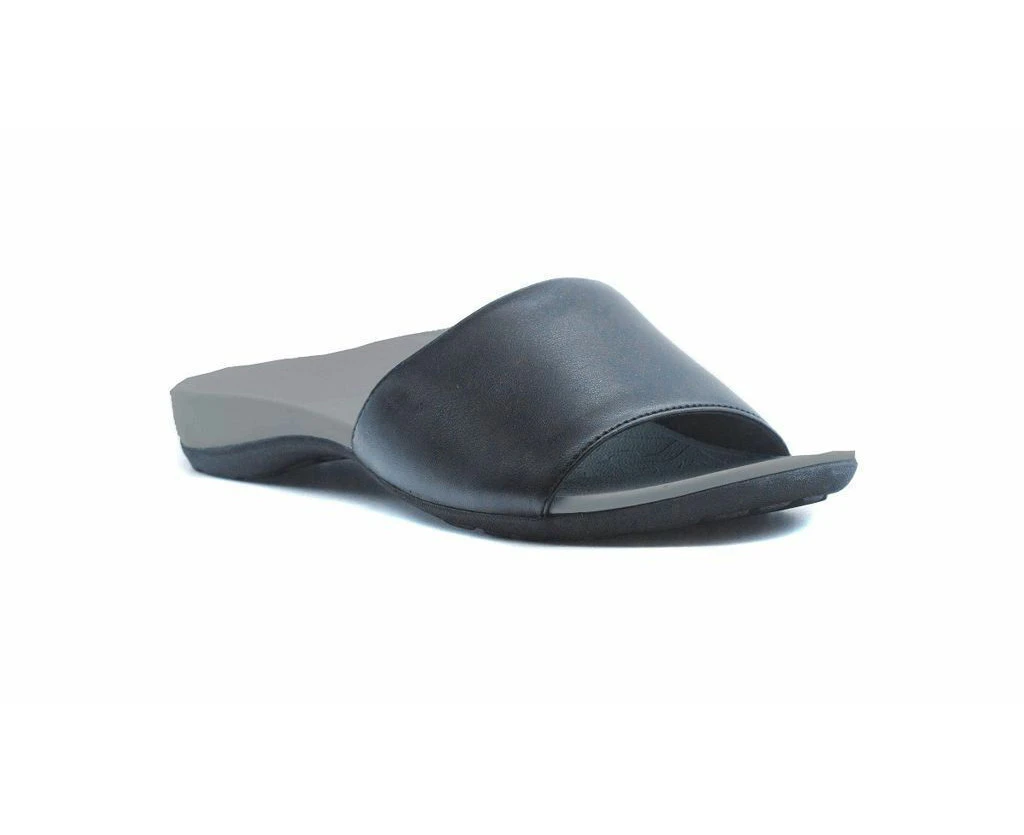 Axign Becky Elastic Orthotic Slides Thongs Flip Flops - Black