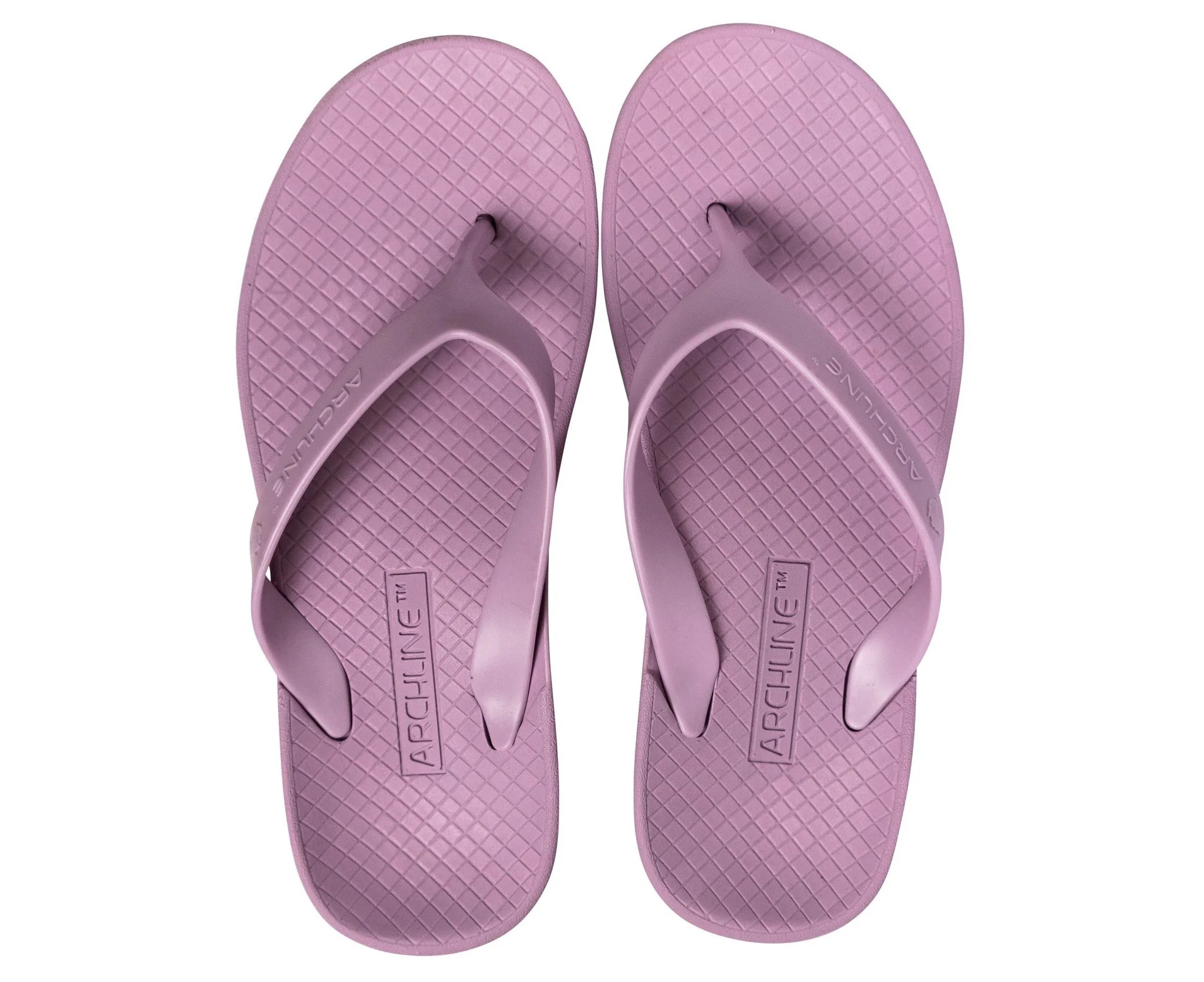 ARCHLINE Orthotic Flip Flops Thongs Arch Support Shoes Footwear - Lilac Purple