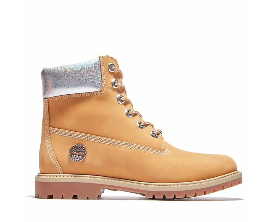 Timberland Womens Heritage 6 Inch Waterproof Winter Boot - Wheat Nubuck