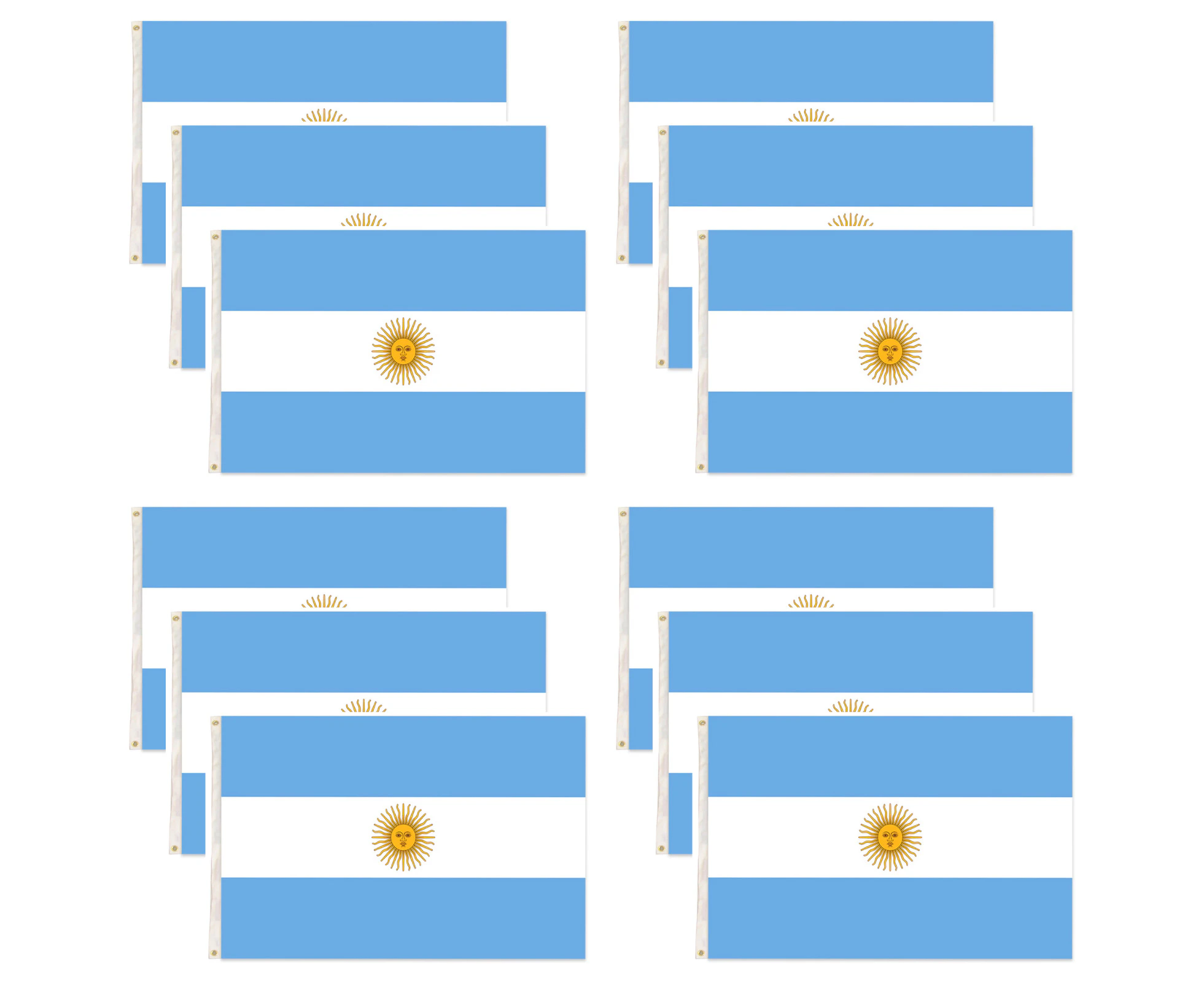 12x Argentina Country Flag Heavy Duty Argentine Argentinian - 150cm x 90cm