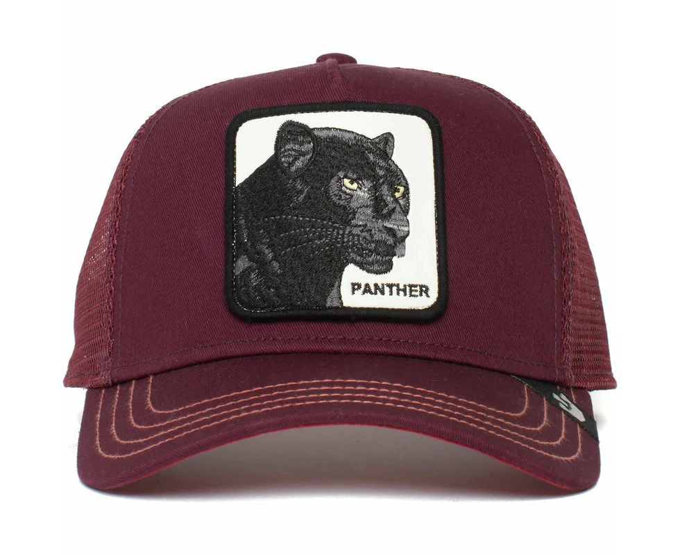 Goorin Brothers Mens Baseball Trucker Cap Hat Snapback Maroon Panther - Maroon