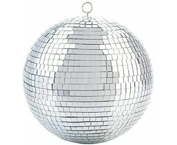 20cm Disco Mirror Ball DJ Light Shiny Silver Dance Party Stage Lighting Eve